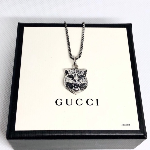 Gucci Other - New Gucci Gatto Feline Pendant + Free 22" Chain